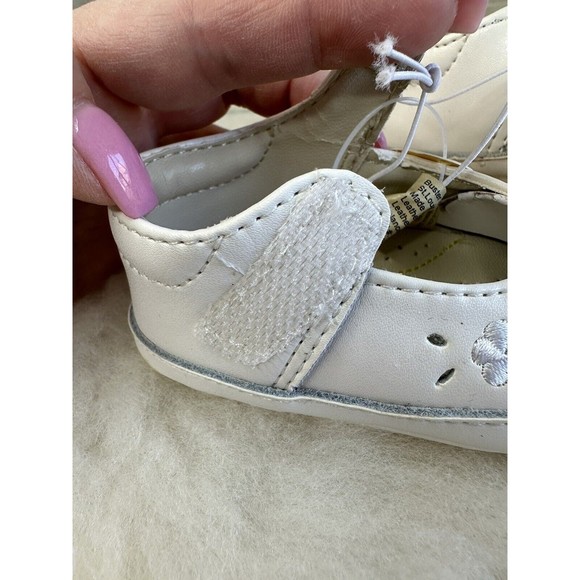 Red Goose Walker Shoes Baby Girl White Infant Layette Sneakers Collectors 3-6 Mo - Picture 6 of 16